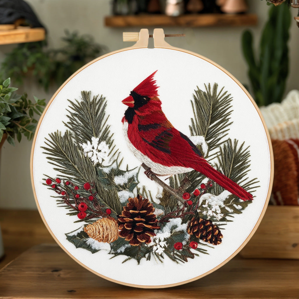 Bird Embroidery DIY Material Kit