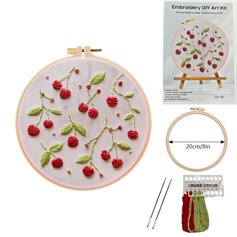Fruit Embroidery DIY Material Kit