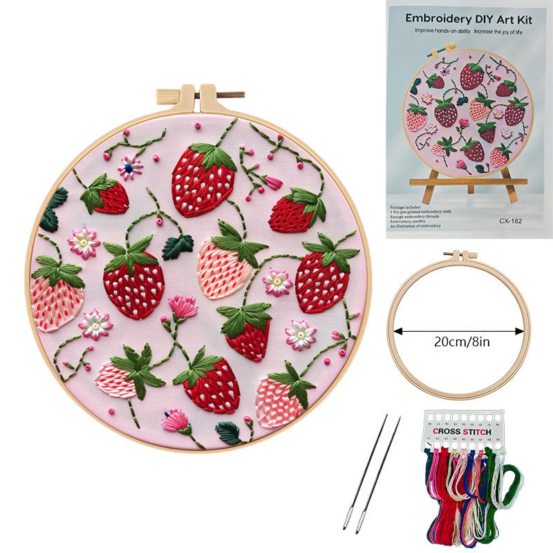 Fruit Embroidery DIY Material Kit