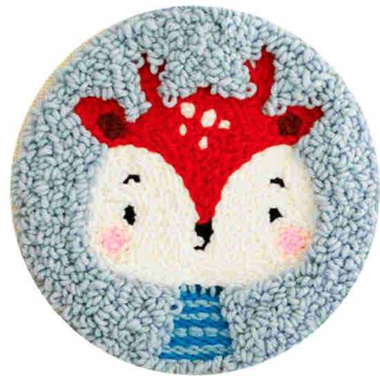 Animal Punch Embroidery DIY Material Kit