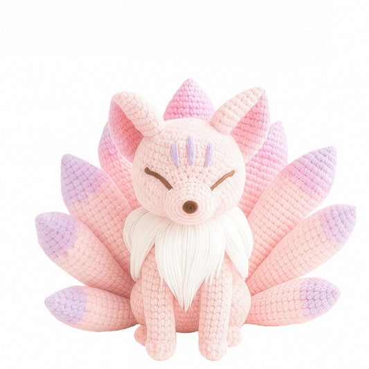 Nine-Tailed Fox Handmade Crochet DIY Material Kit