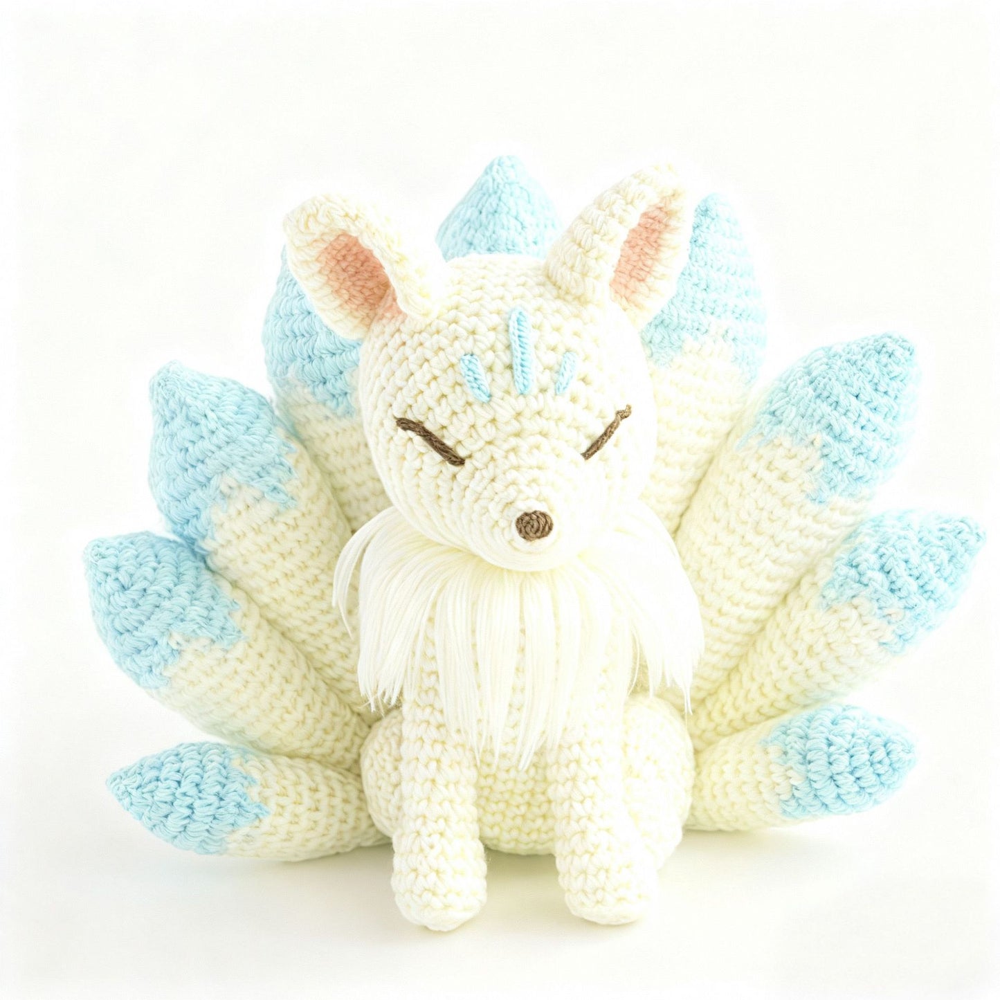 Nine-Tailed Fox Handmade Crochet DIY Material Kit
