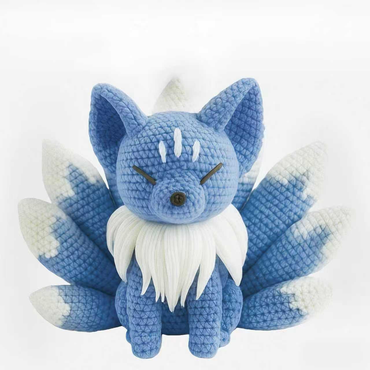 Nine-Tailed Fox Handmade Crochet DIY Material Kit