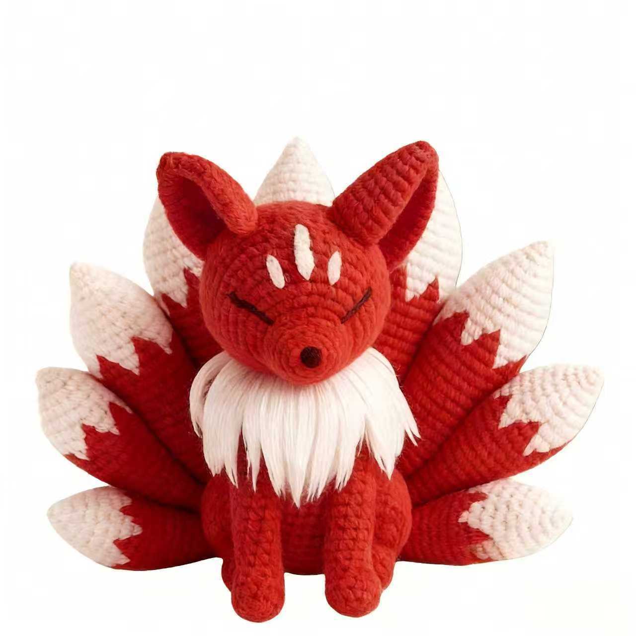 Nine-Tailed Fox Handmade Crochet DIY Material Kit
