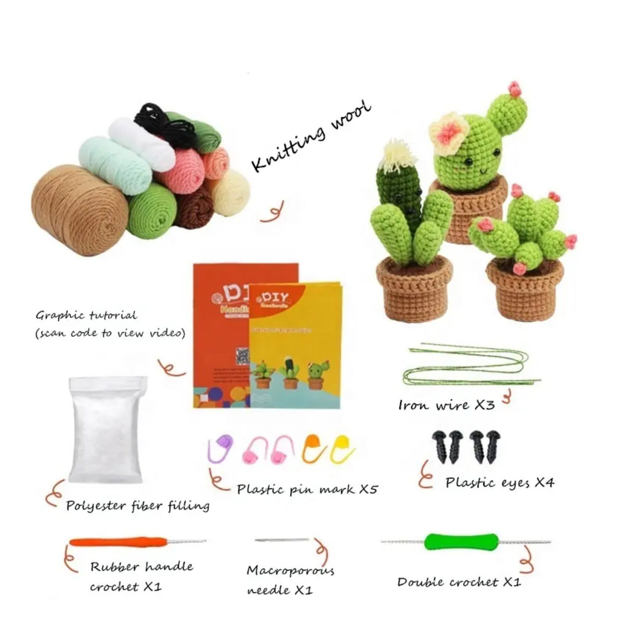 Plant-Based Hand-Crochet DIY Material Kit