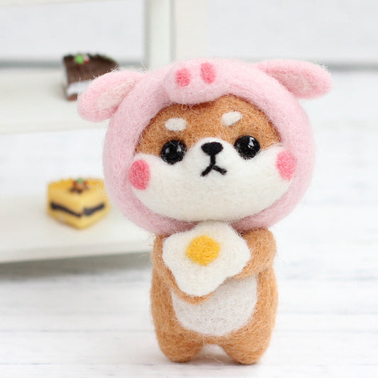 Shiba Inu Handmade Crochet DIY Material Kit