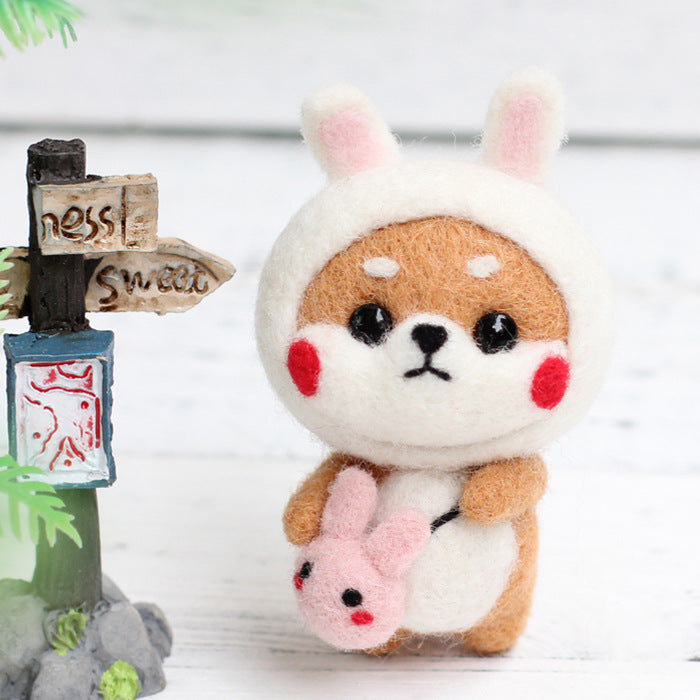 Shiba Inu Handmade Crochet DIY Material Kit