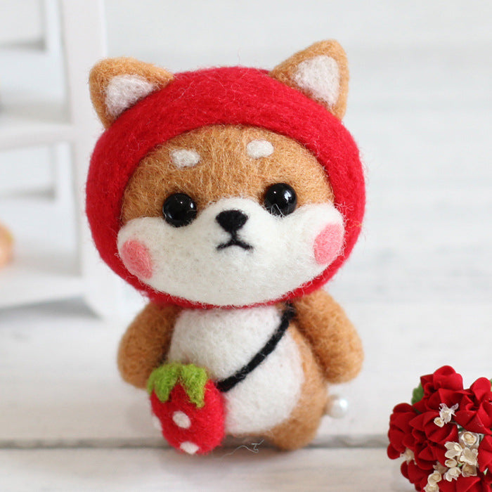 Shiba Inu Handmade Crochet DIY Material Kit