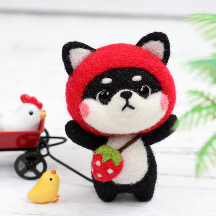 Shiba Inu Handmade Crochet DIY Material Kit