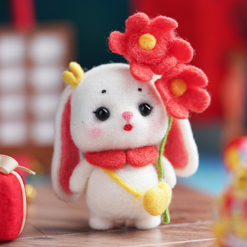 Floppy-Eared Rabbit Handmade Crochet DIY Material Kit