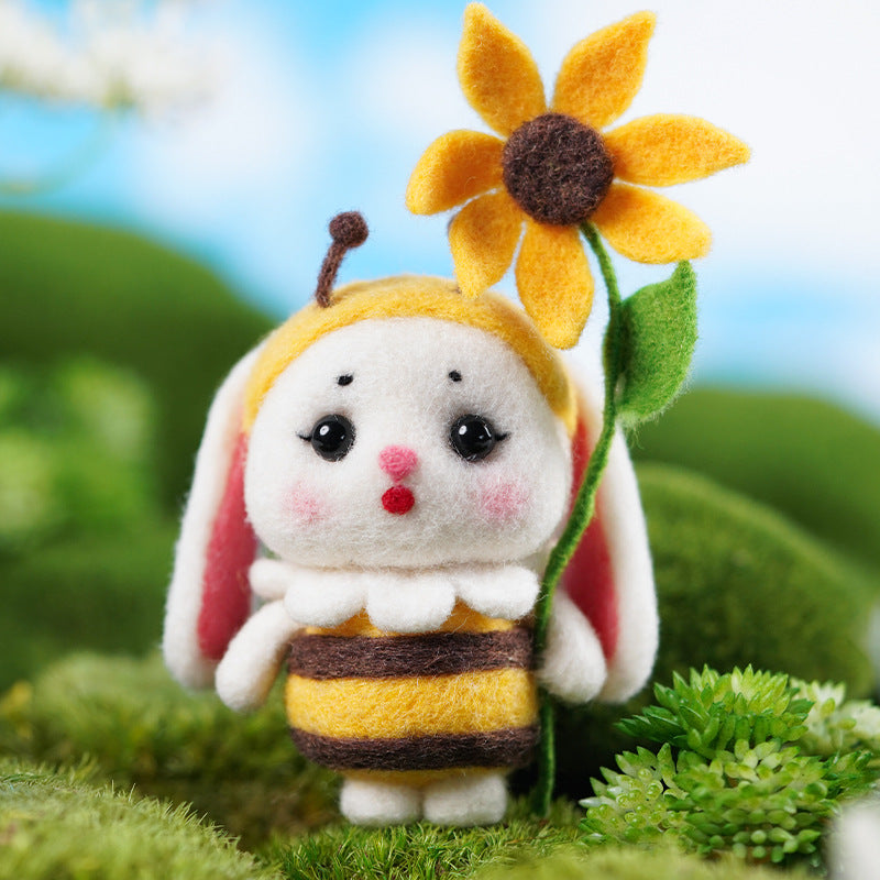 Floppy-Eared Rabbit Handmade Crochet DIY Material Kit