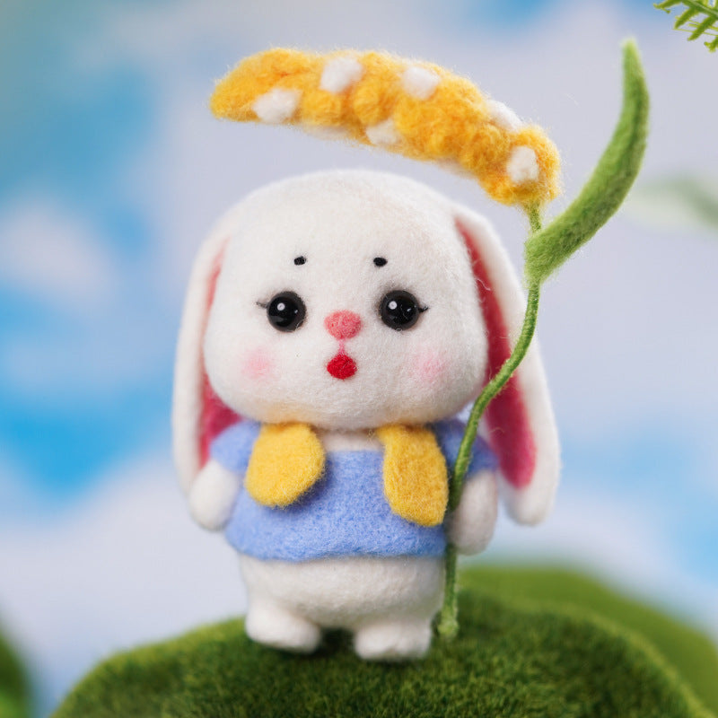 Floppy-Eared Rabbit Handmade Crochet DIY Material Kit