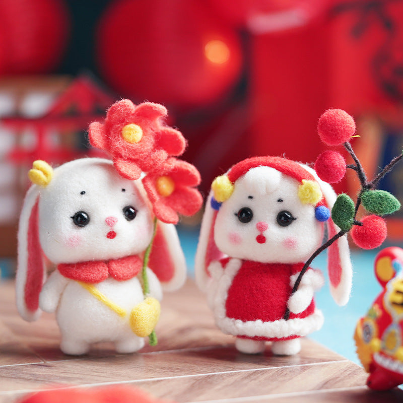 Floppy-Eared Rabbit Handmade Crochet DIY Material Kit