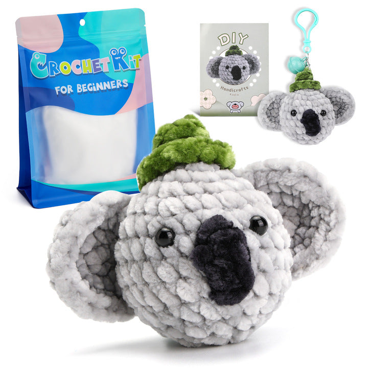 Chenille Plush Doll Handmade Crochet DIY Material Kit