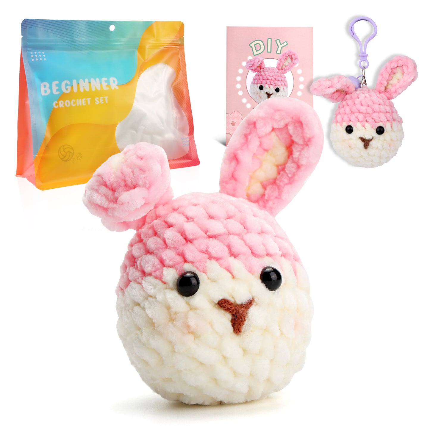 Chenille Plush Doll Handmade Crochet DIY Material Kit