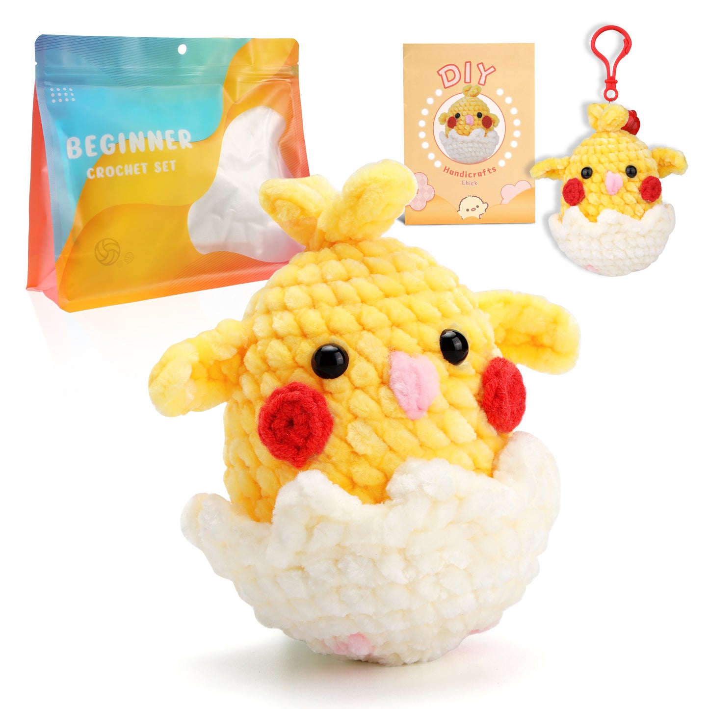 Chenille Plush Doll Handmade Crochet DIY Material Kit