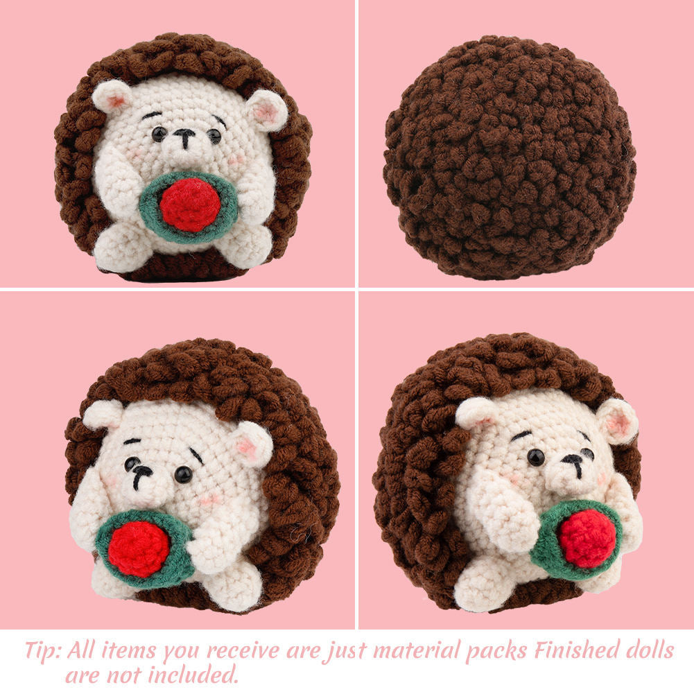 Hedgehog Handmade Crochet DIY Material Kit