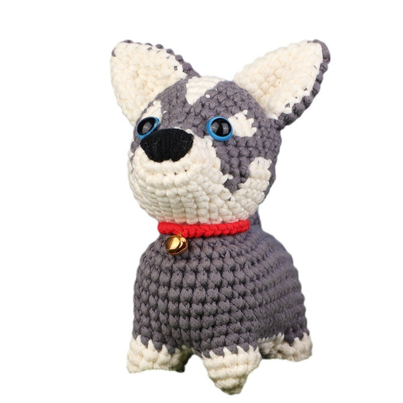 Mischievous Husky Handmade Crochet DIY Material Kit