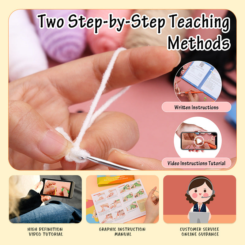 Dog Handmade Crochet DIY Material Kit