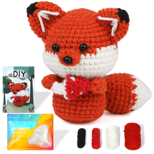 Fox Handmade Crochet DIY Craft Kit