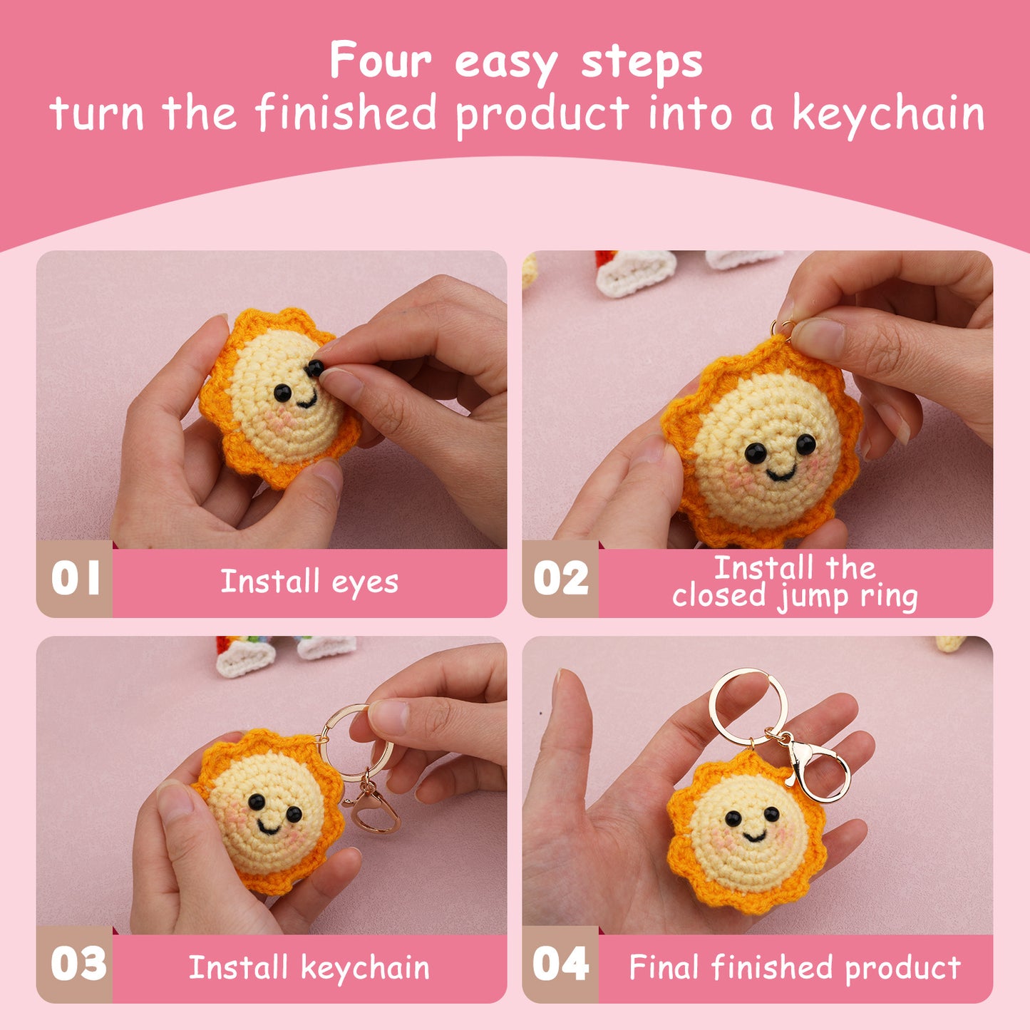 Sun Doll Craft Kit Handmade DIY Crochet Craft Kit