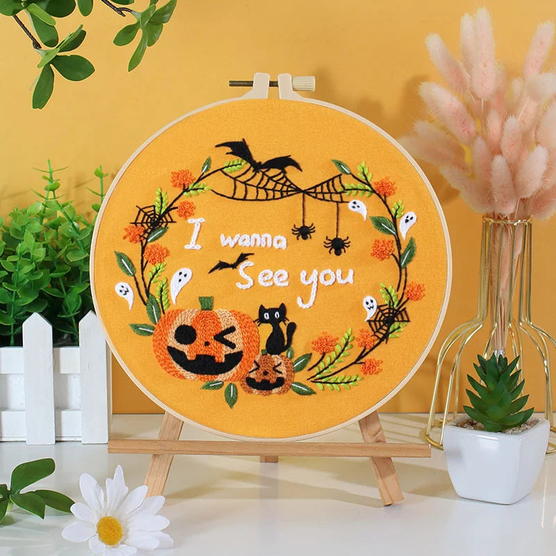 Haunted Halloween Embroidery Kit