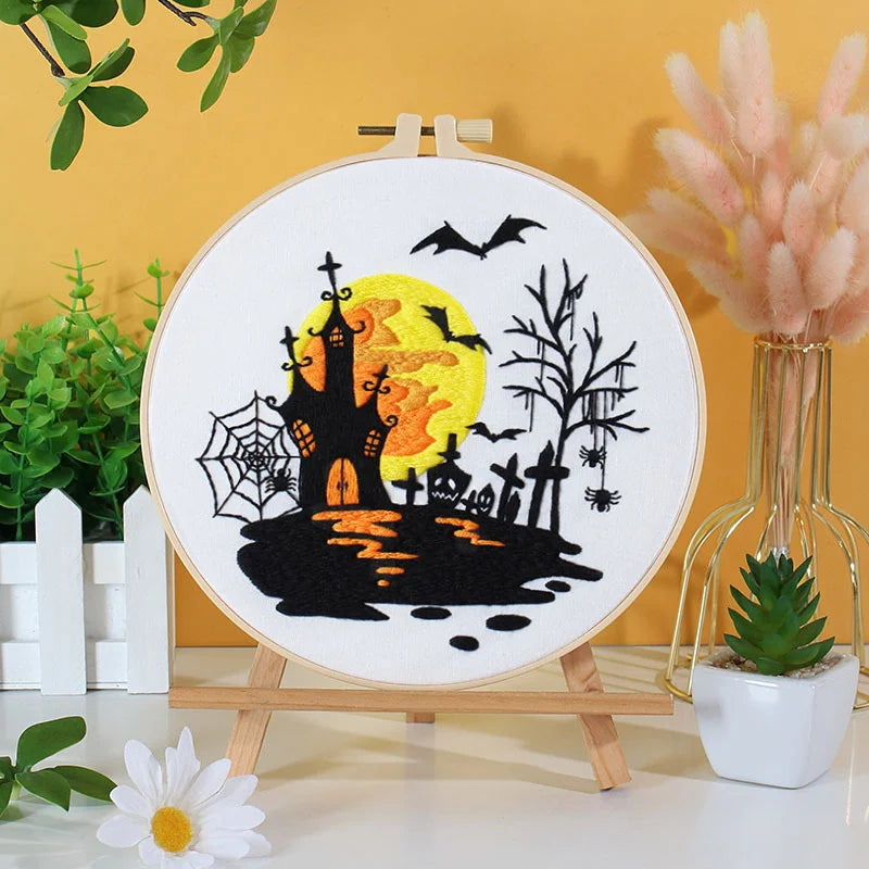 Haunted Halloween Embroidery Kit